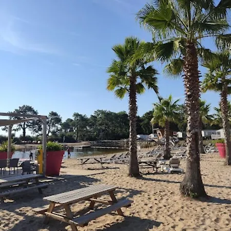 Mobil Home Lege Cap Ferret Camping 4 Etoiles Les Viviers Exterior foto